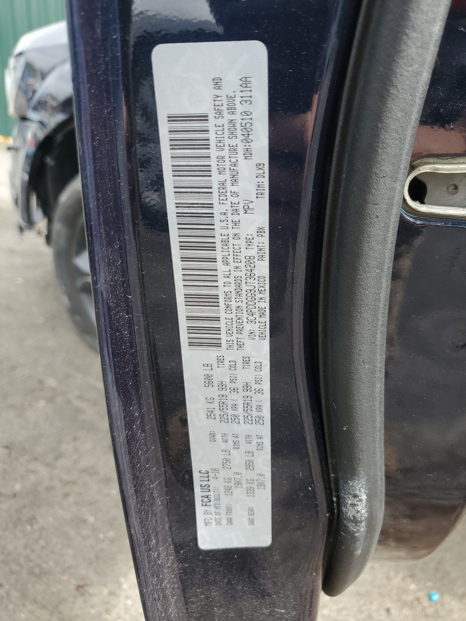 3C4PDDGG9JT364208 2018 Dodge Journey Crossroad