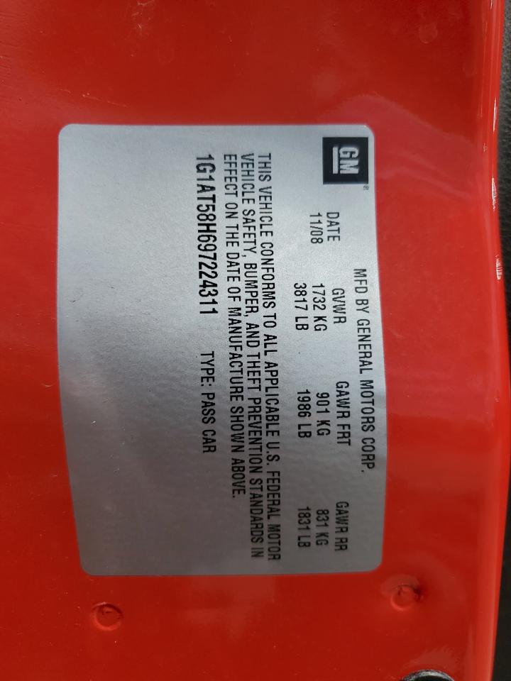 2009 Chevrolet Cobalt Lt VIN: 1G1AT58H697224311 Lot: 55155934