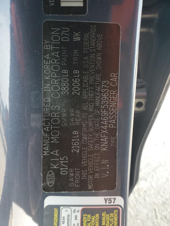 KNAFX4A69F5396373 2015 Kia Forte Lx