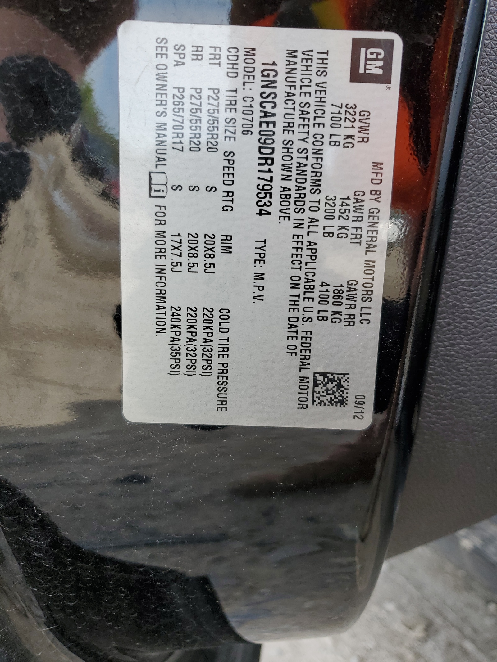 1GNSCAE09DR179534 2013 Chevrolet Tahoe C1500 Ls