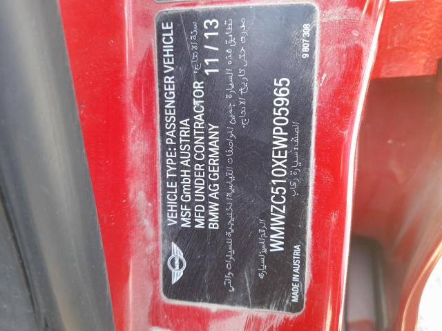 WMWZC510XEWP05965 - 2014 MINI COUNTRYMAN - #54319944