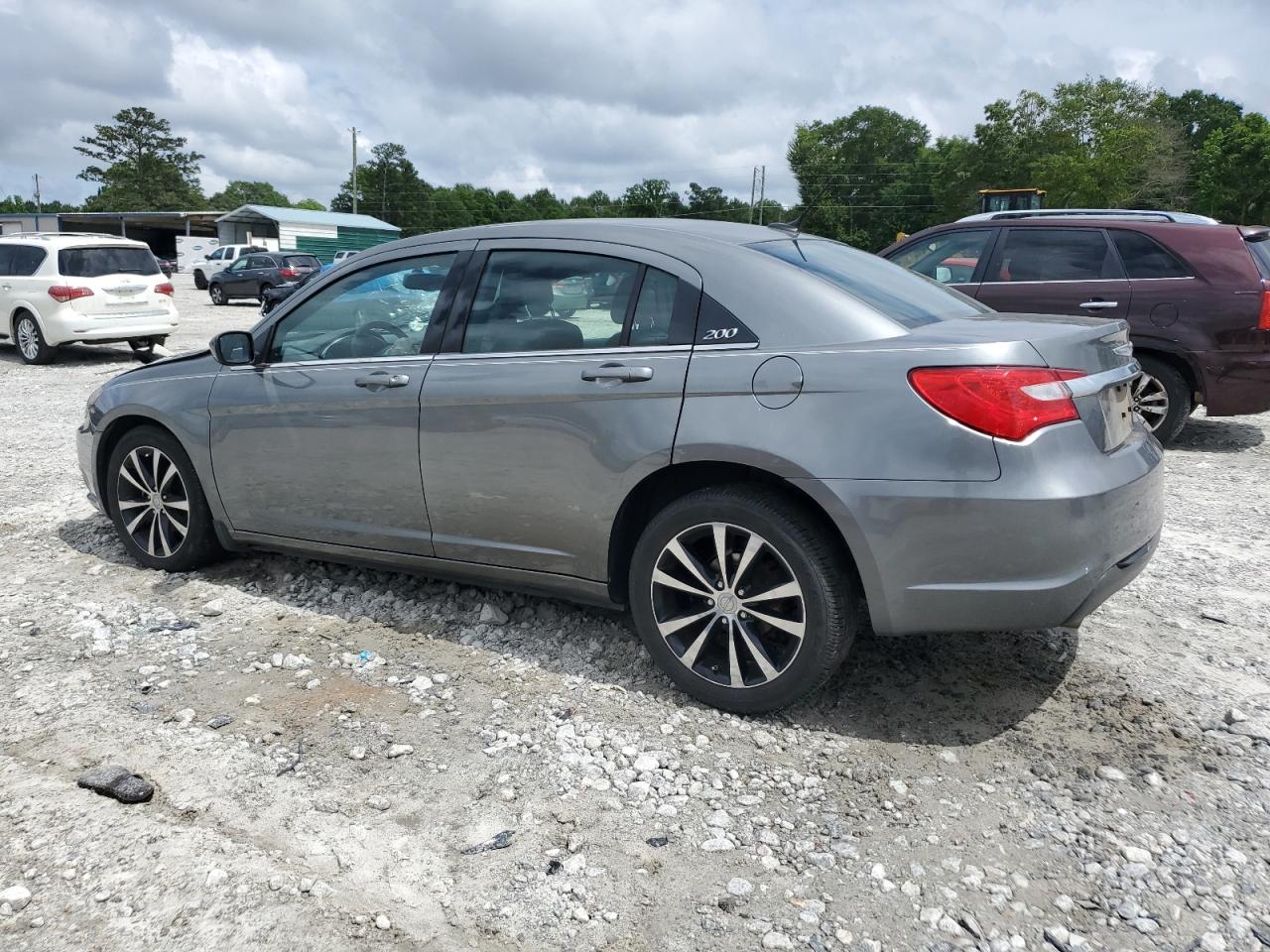 2013 Chrysler 200 Limited grey sedan flexible 1C3CCBCGXDN523418 photo #3