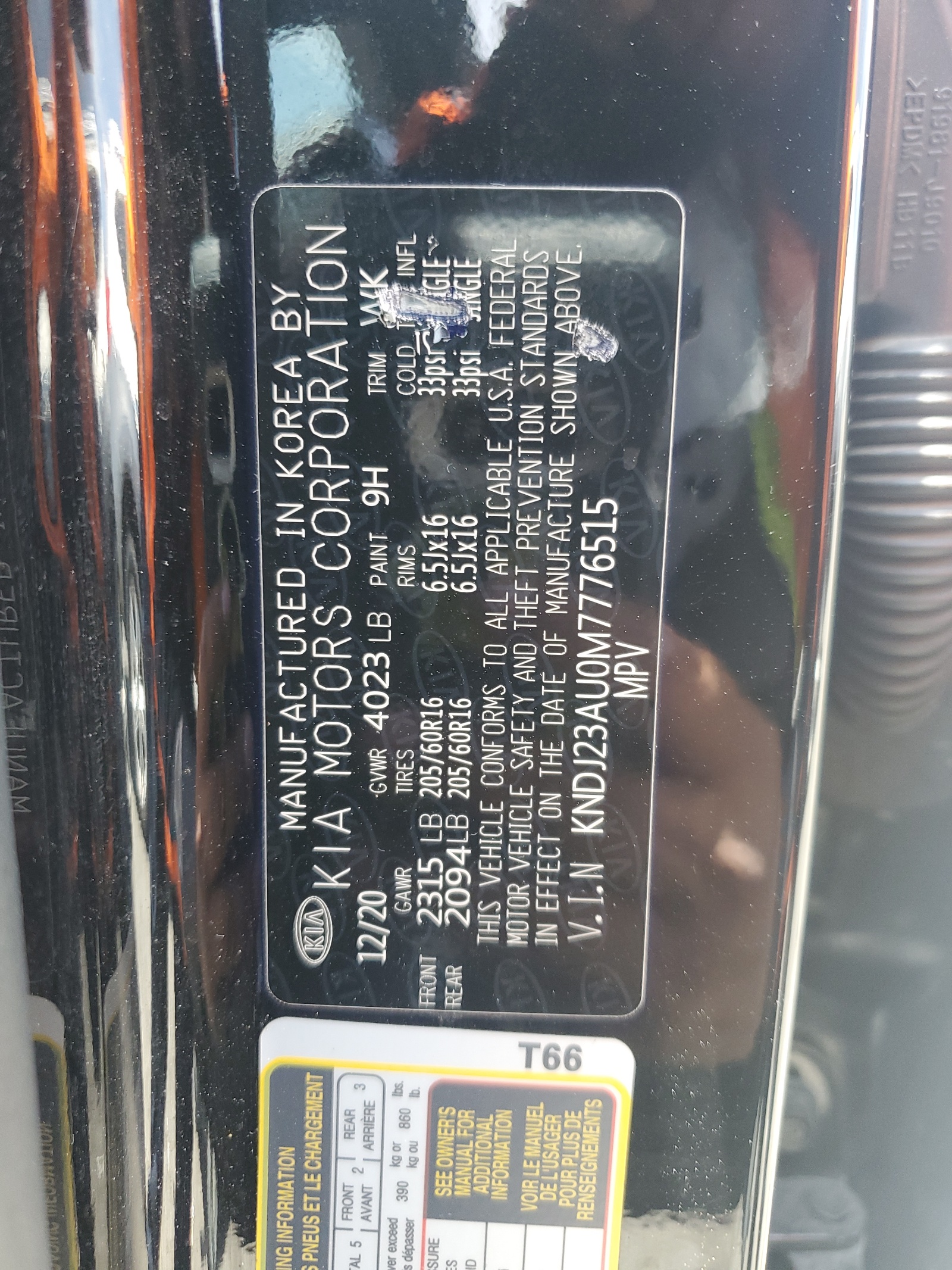 KNDJ23AU0M7776515 2021 Kia Soul Lx