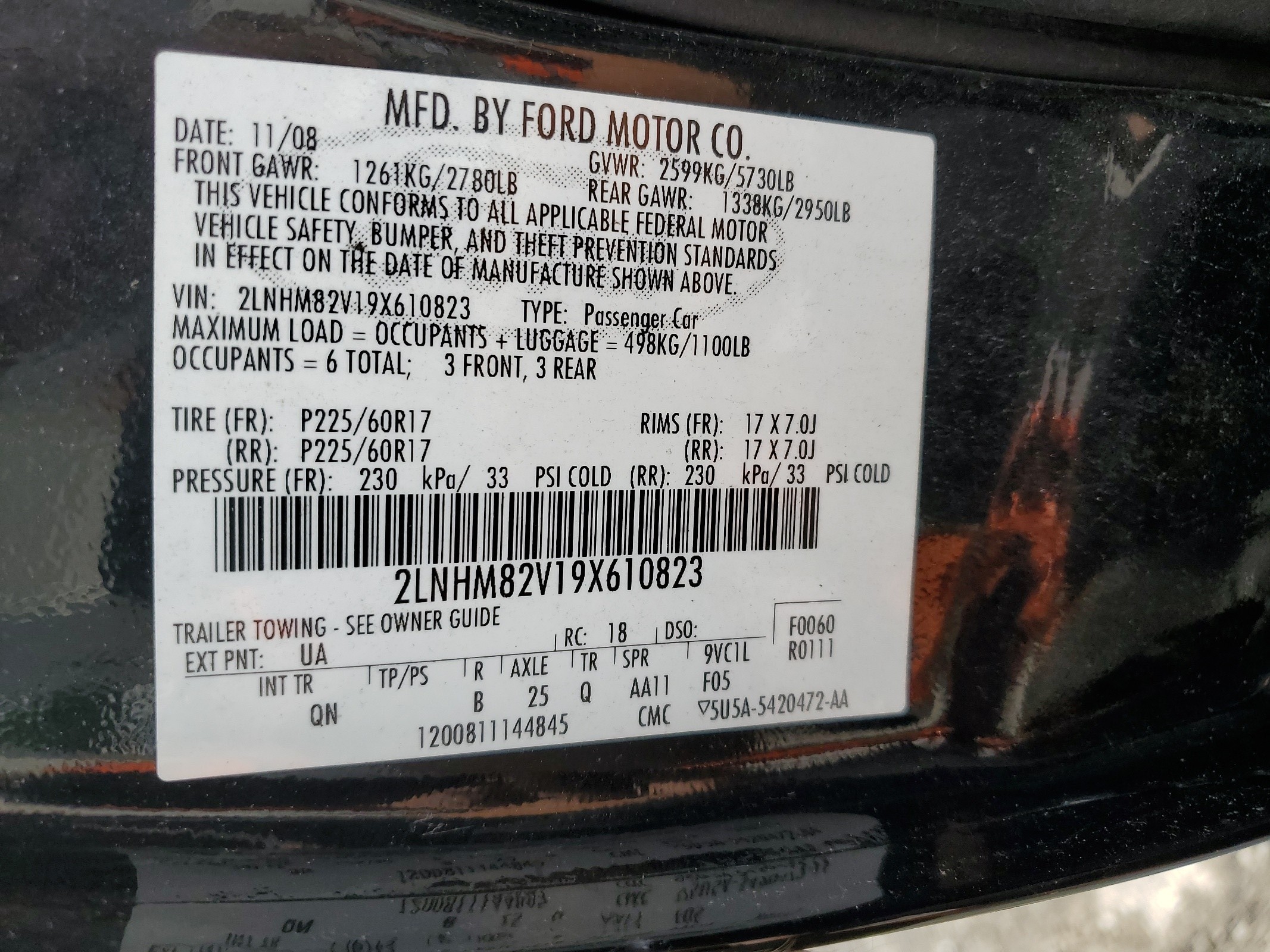 2LNHM82V19X610823 2009 Lincoln Town Car Signature Limited