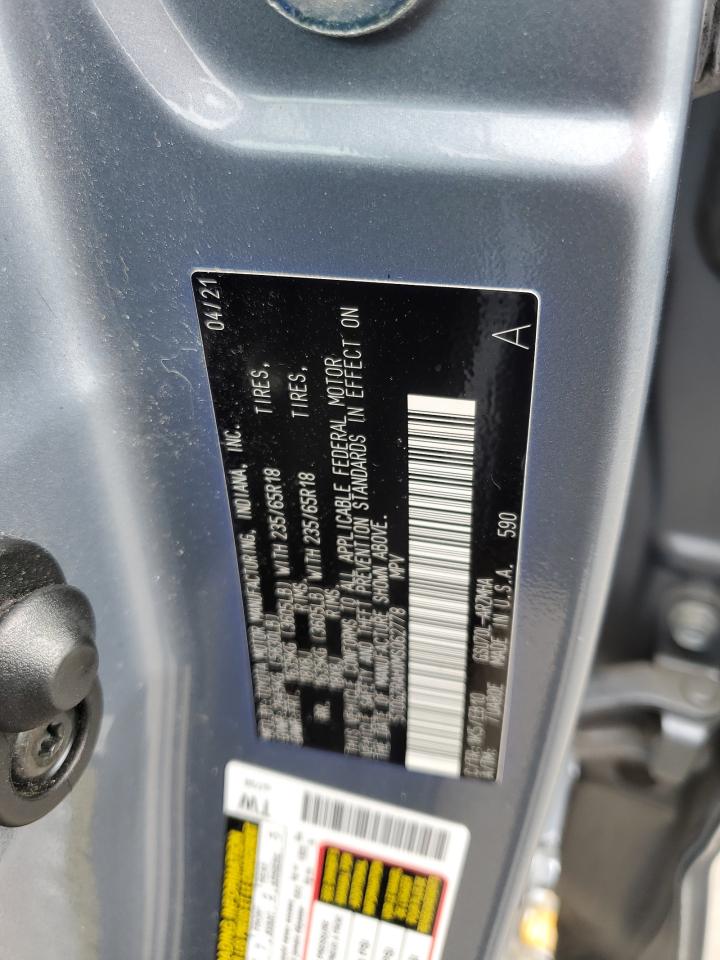 2021 Toyota Highlander Xle VIN: 5TDGZRAHXMS062778 Lot: 51845934