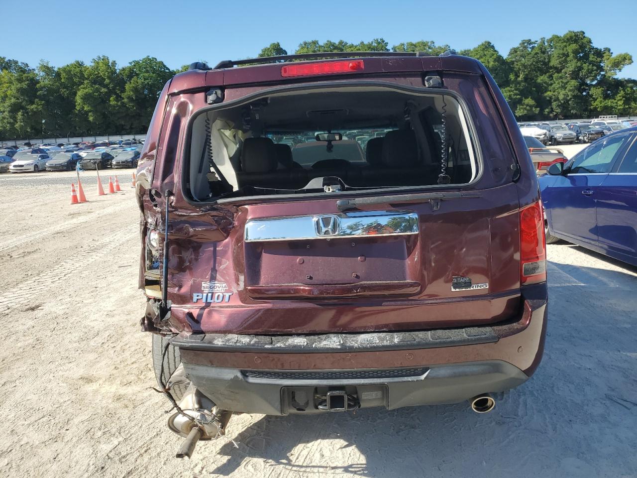 2012 Honda Pilot Touring VIN: 5FNYF3H97CB026820 Lot: 55558854