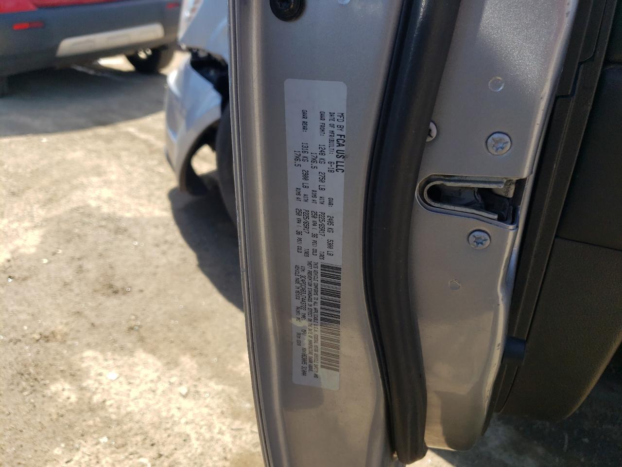 2018 Dodge Journey Se VIN: 3C4PDCAB3JT443722 Lot: 53523244