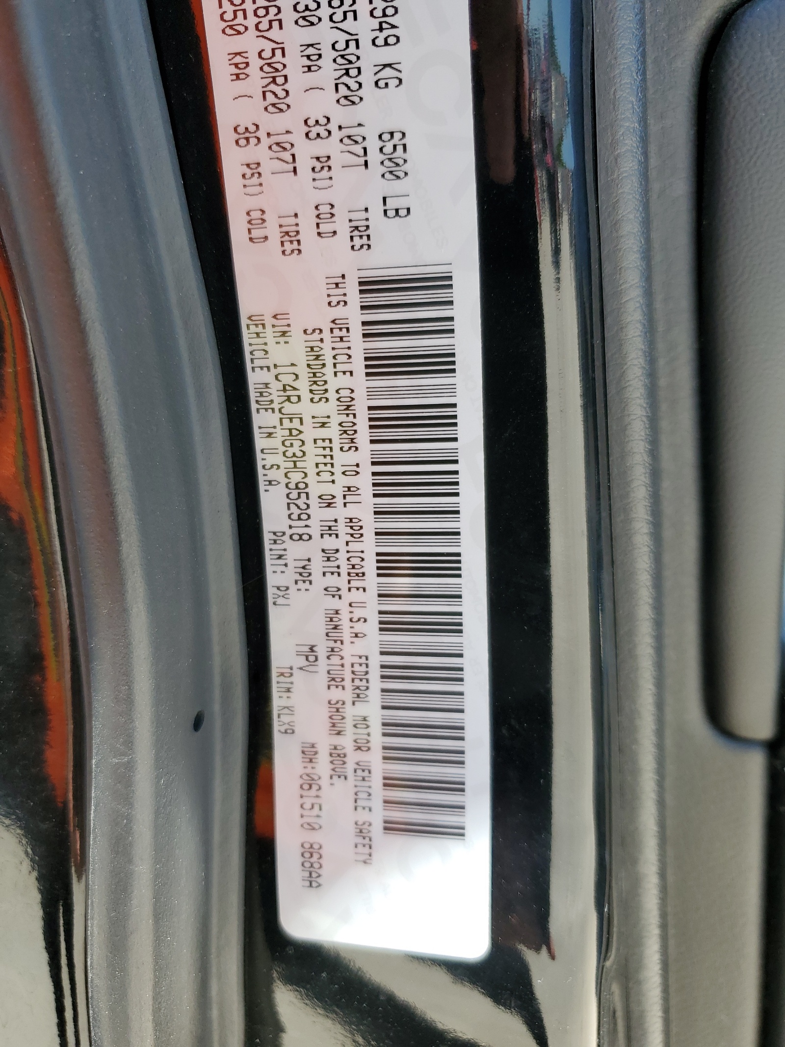 1C4RJEAG3HC952918 2017 Jeep Grand Cherokee Laredo