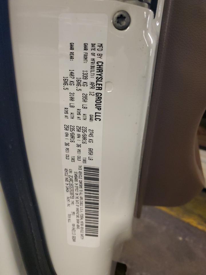 2012 Chrysler Town & Country Touring VIN: 2C4RC1BG5CR338759 Lot: 56769834