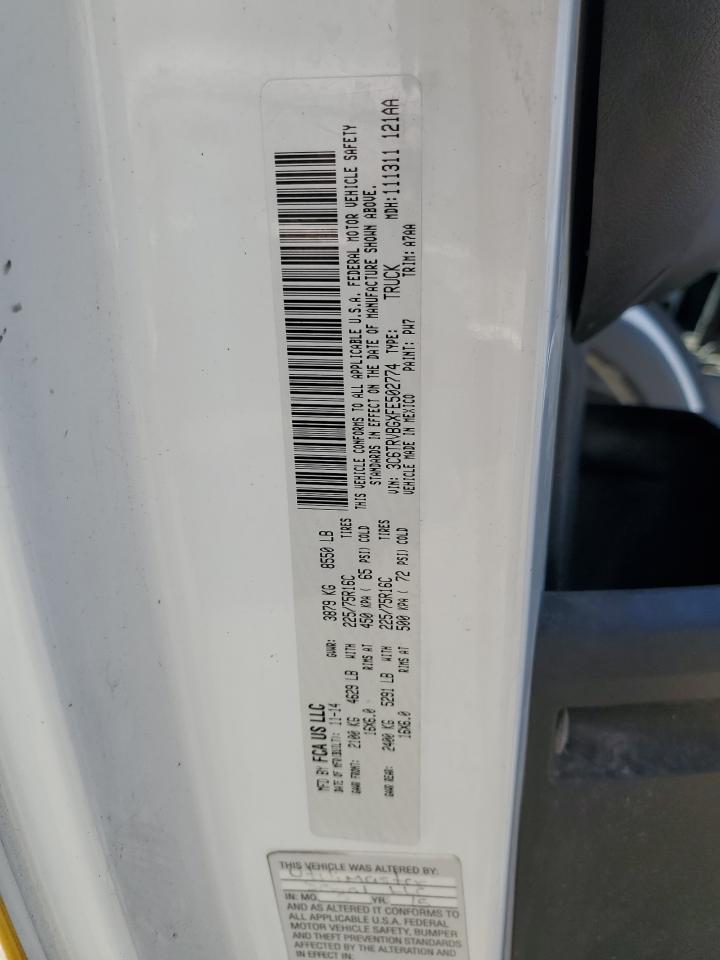 3C6TRVBGXFE502774 2015 Ram Promaster 1500 1500 High