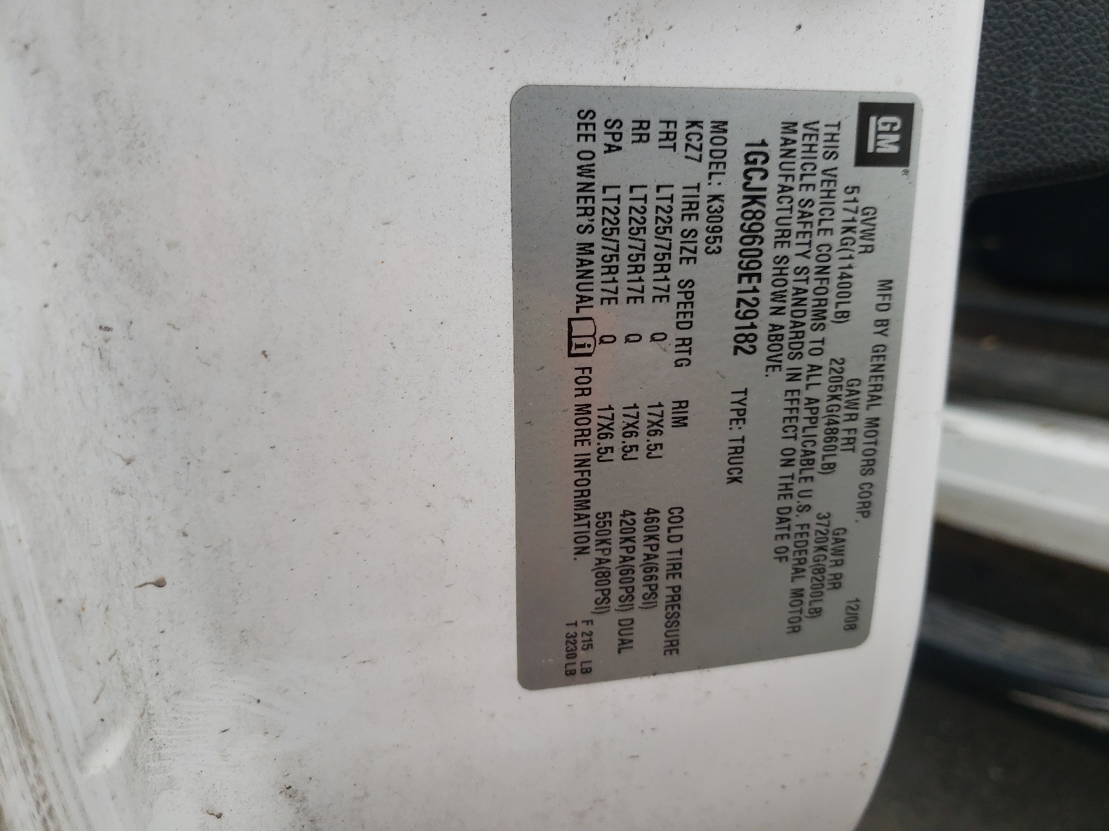 1GCJK89609E129182 2009 Chevrolet Silverado K3500 Lt