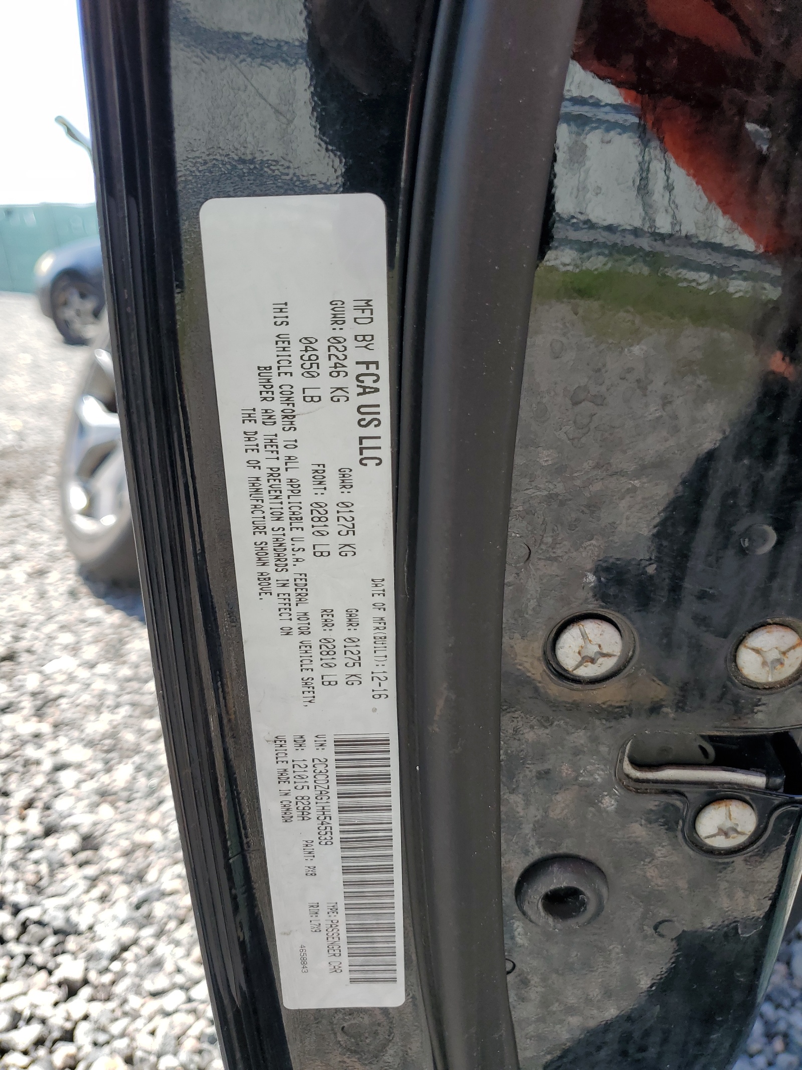 2C3CDZAG1HH545539 2017 Dodge Challenger Sxt