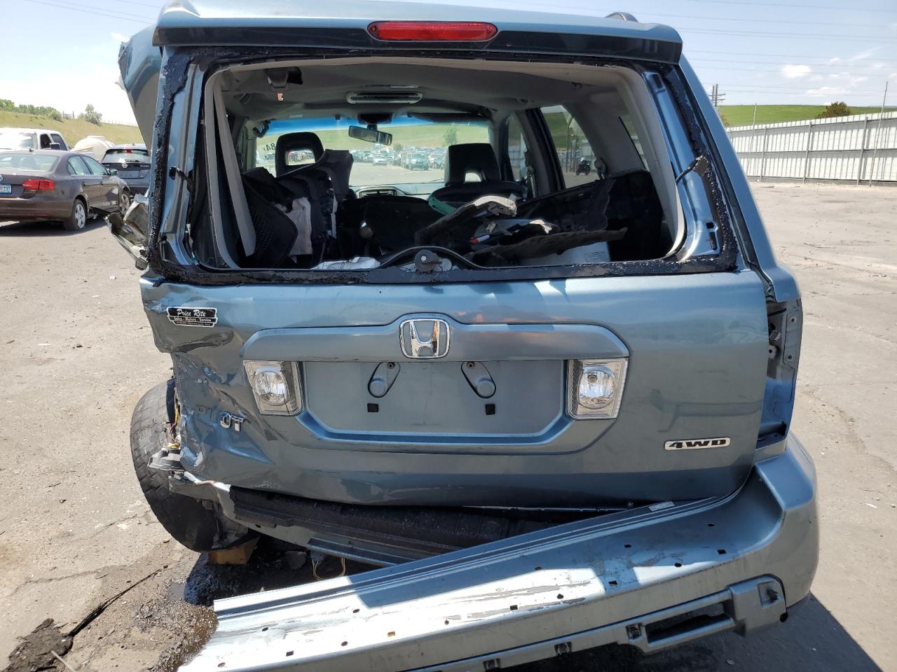 2006 Honda Pilot Ex VIN: 2HKYF18676H524600 Lot: 56701184