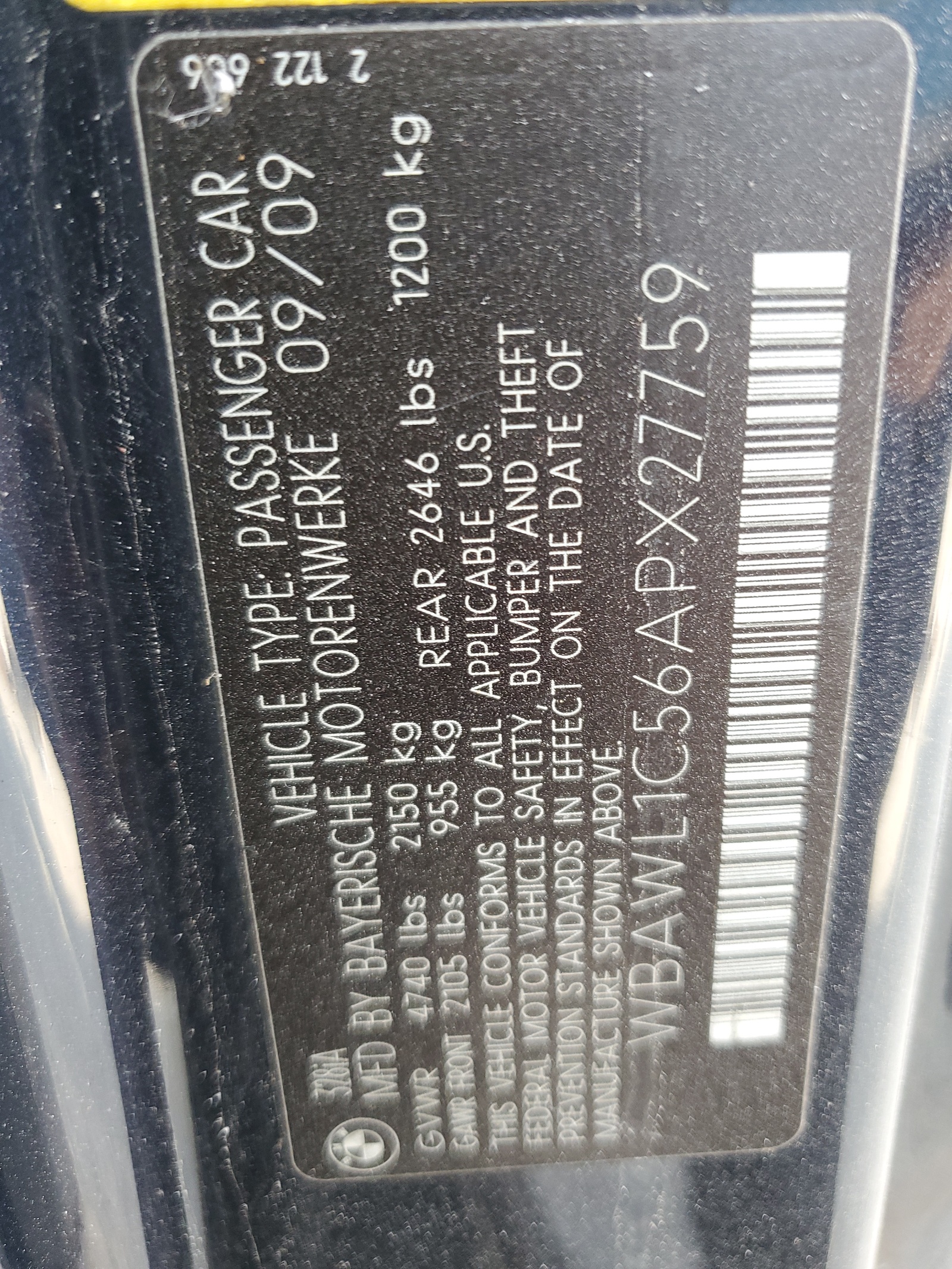 WBAWL1C56APX27759 2010 BMW 328 I