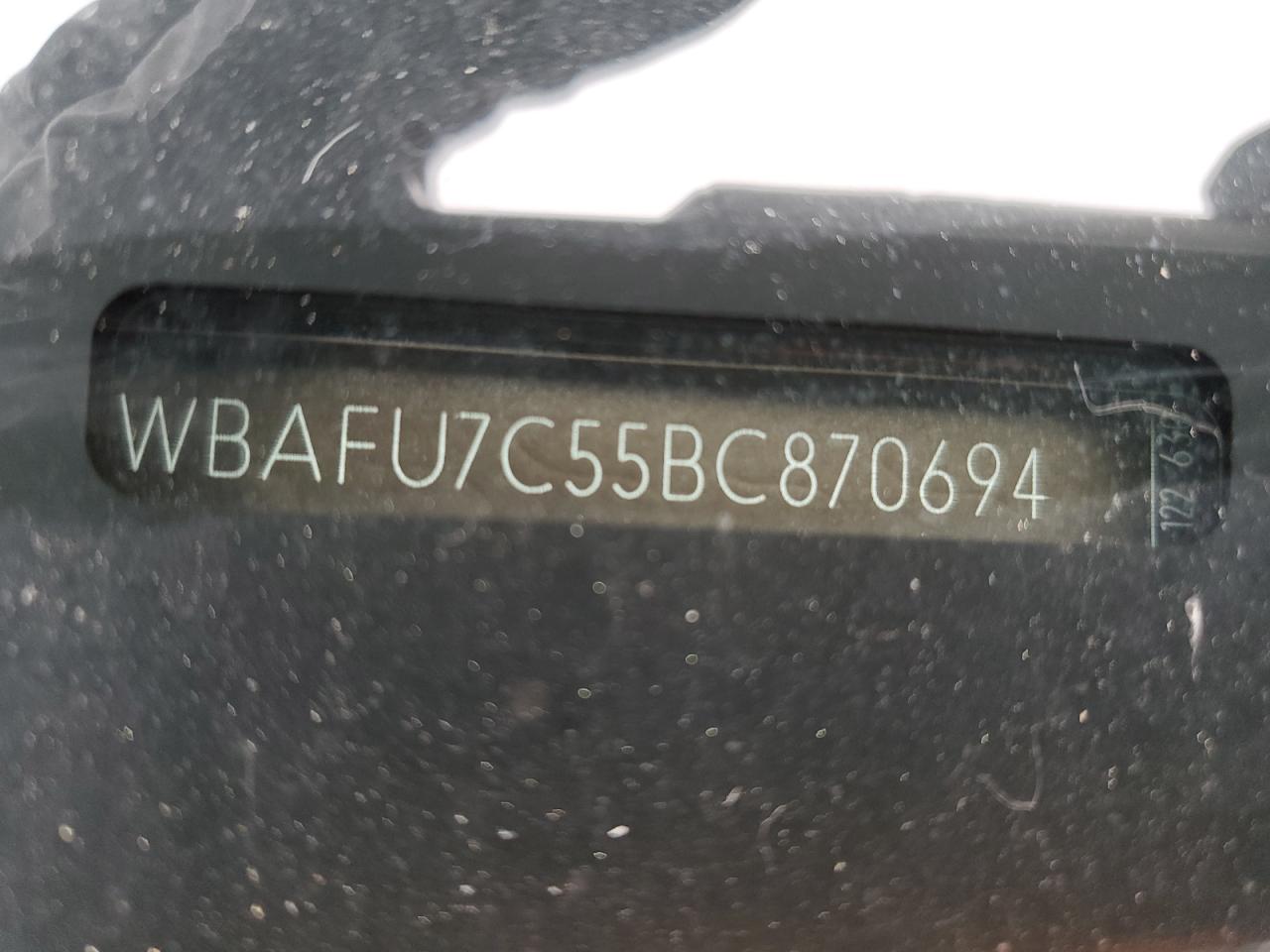 2011 BMW 535 Xi VIN: WBAFU7C55BC870694 Lot: 54500884
