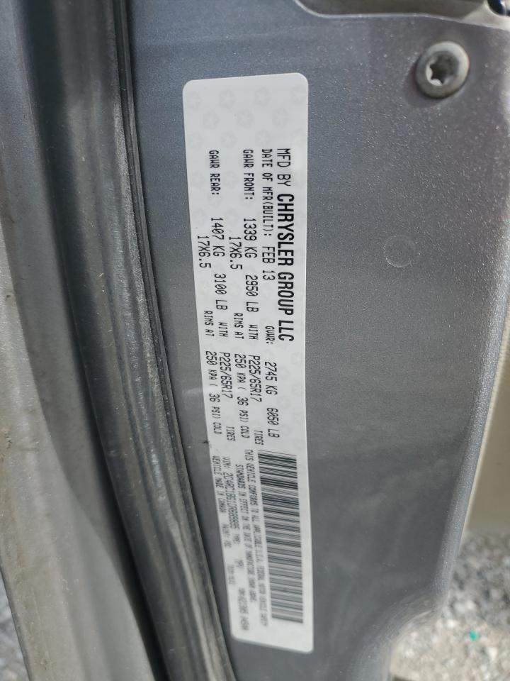 2013 Chrysler Town & Country Touring VIN: 2C4RC1BG1DR689895 Lot: 56569044