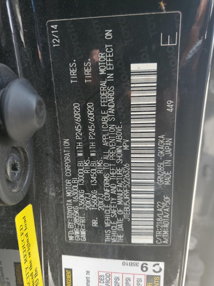 JTEBU5JR9F5226326 2015 Toyota 4Runner Sr5