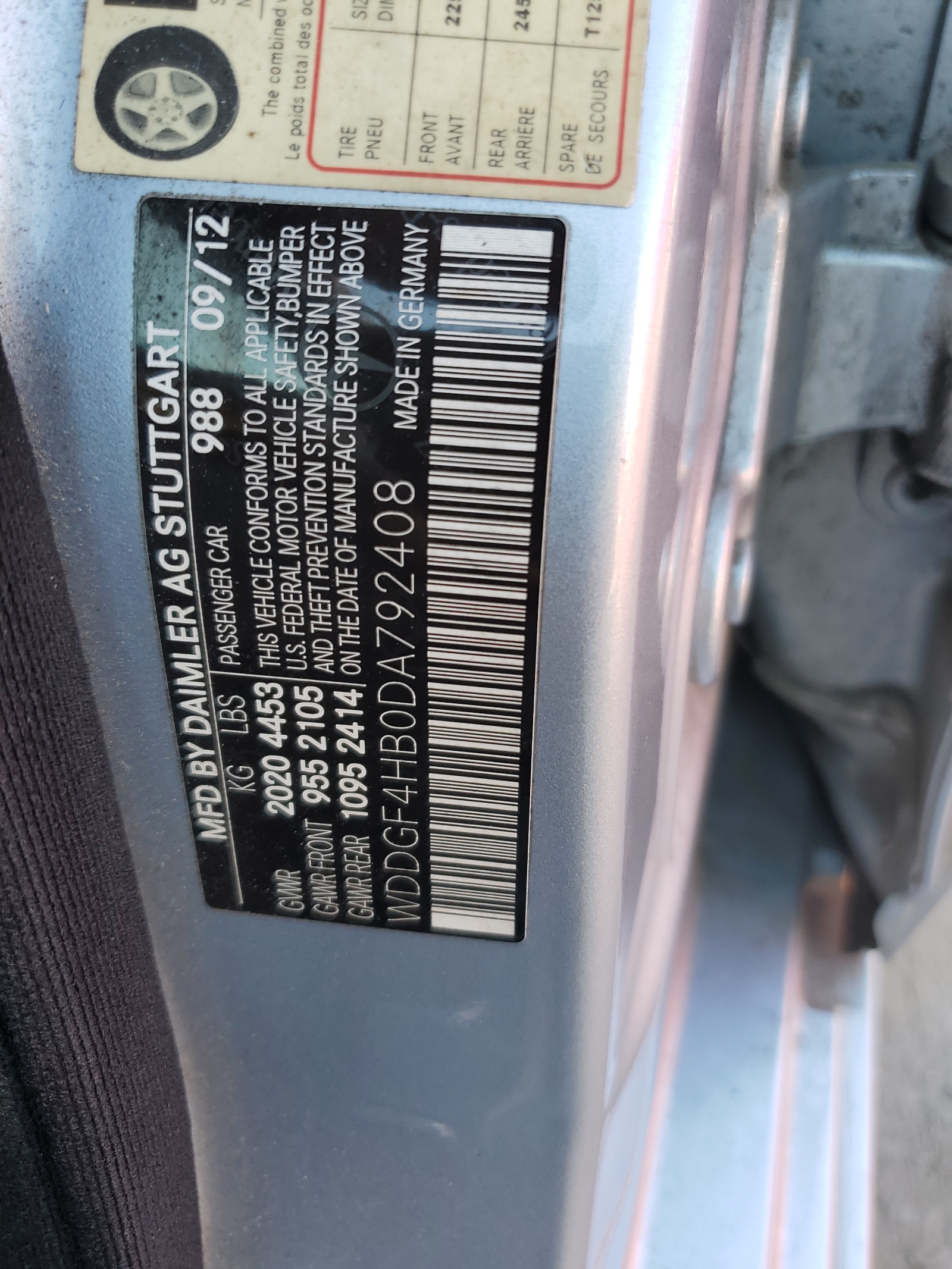 WDDGF4HB0DA792408 2013 Mercedes-Benz C 250