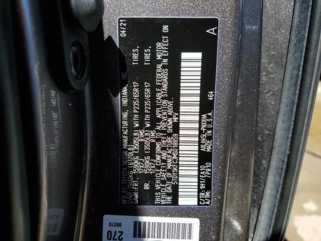 2021 TOYOTA SIENNA XLE 5TDYSKFC3MS018859  55819654