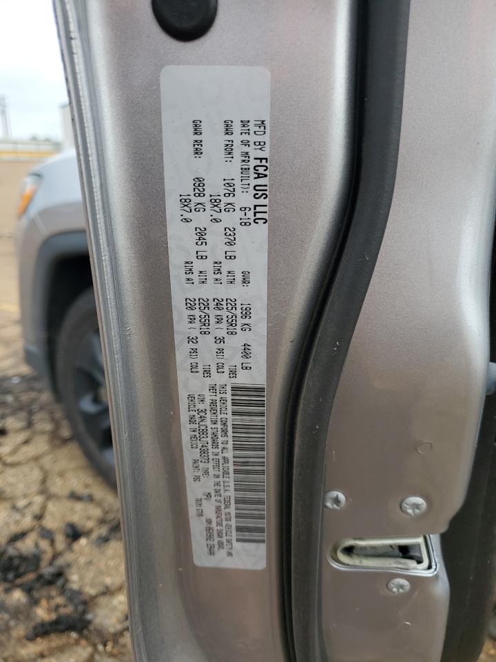 2018 Jeep Compass Latitude VIN: 3C4NJCBB3JT438373 Lot: 55870994