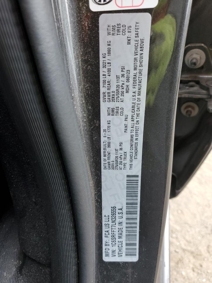 2020 Ram 1500 Big Horn/Lone Star VIN: 1C6SRFFT7LN326556 Lot: 55143384