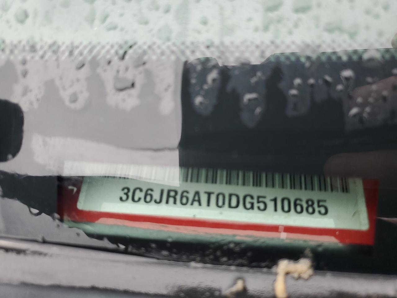 2013 Ram 1500 St VIN: 3C6JR6AT0DG510685 Lot: 52715514