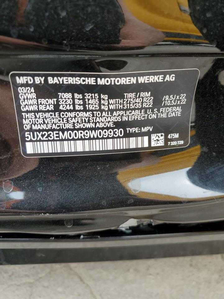 5UX23EM00R9W09930 2024 BMW X7 xDrive40I