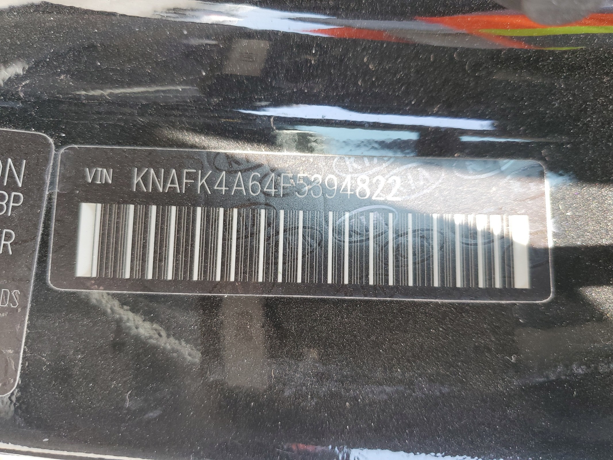 KNAFK4A64F5394822 2015 Kia Forte Lx