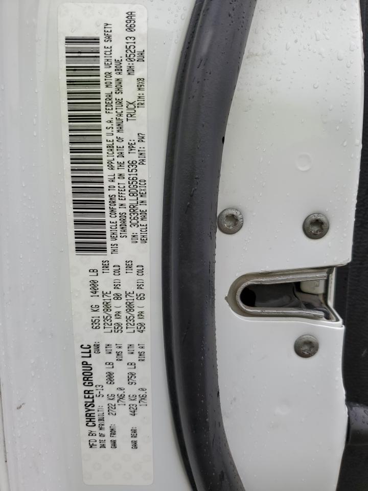 2013 Ram 3500 Slt VIN: 3C63RRLL8DG561536 Lot: 52749414