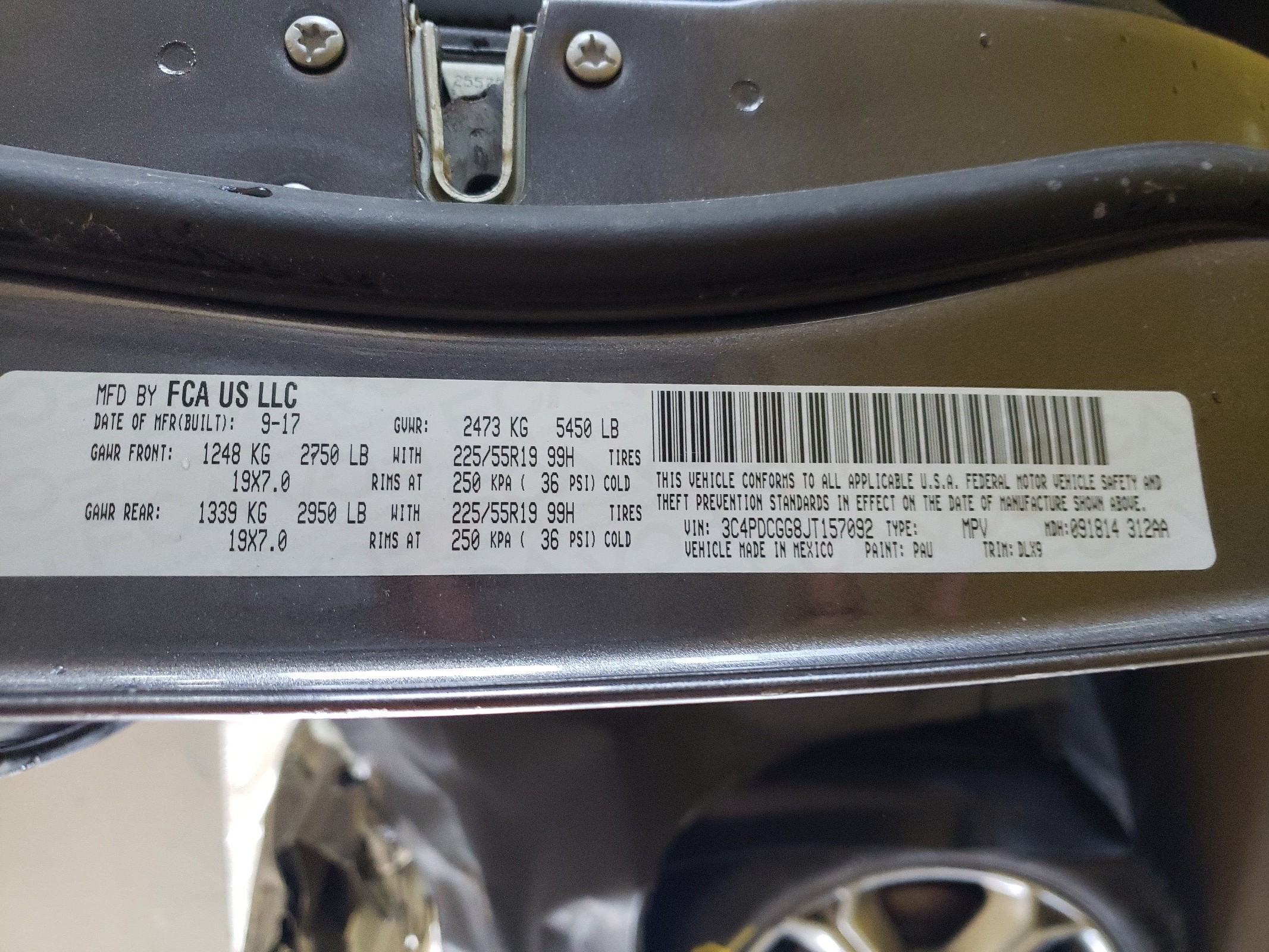 3C4PDCGG8JT157092 2018 Dodge Journey Crossroad