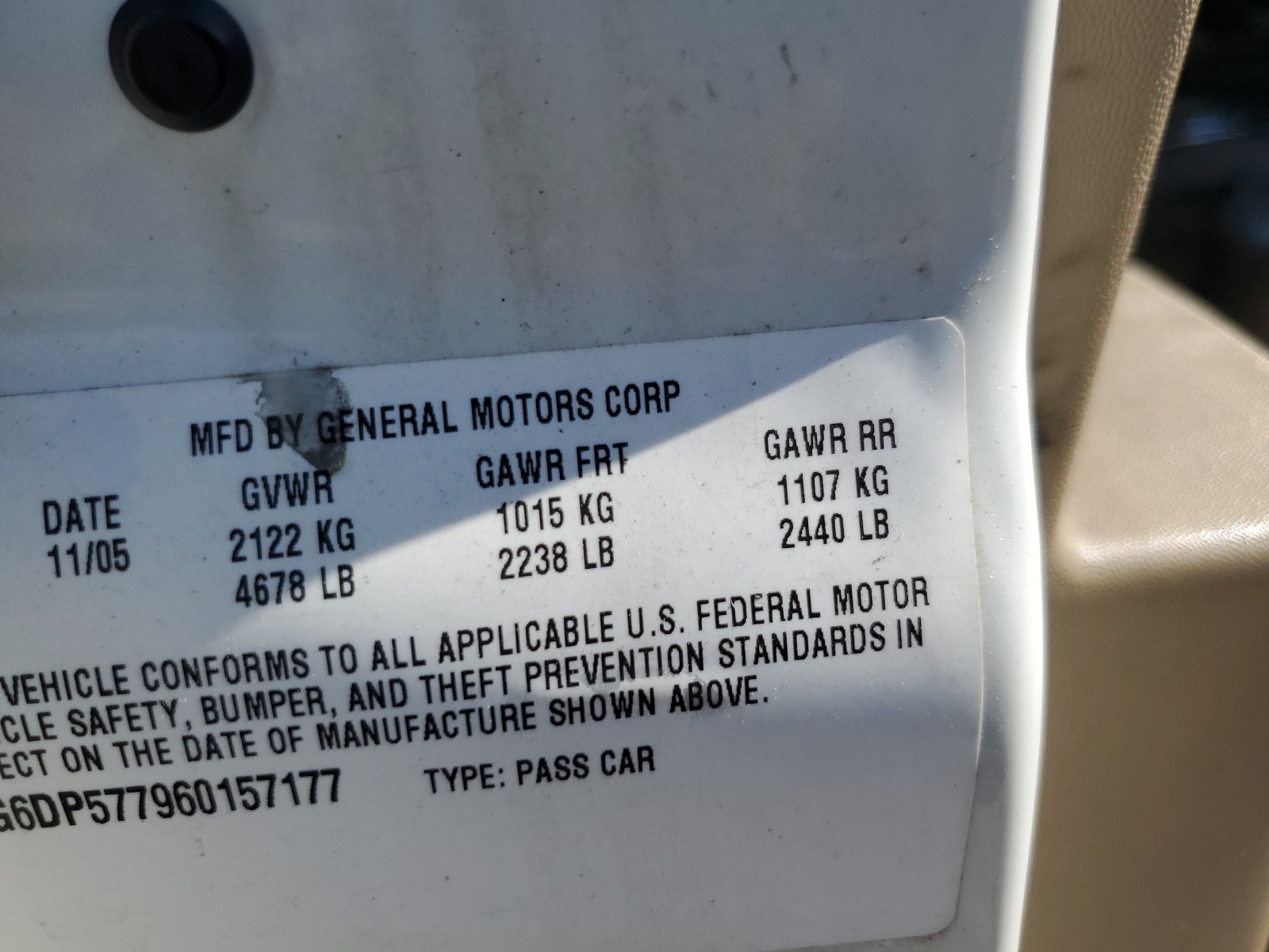 1G6DP577960157177 2006 Cadillac Cts Hi Feature V6