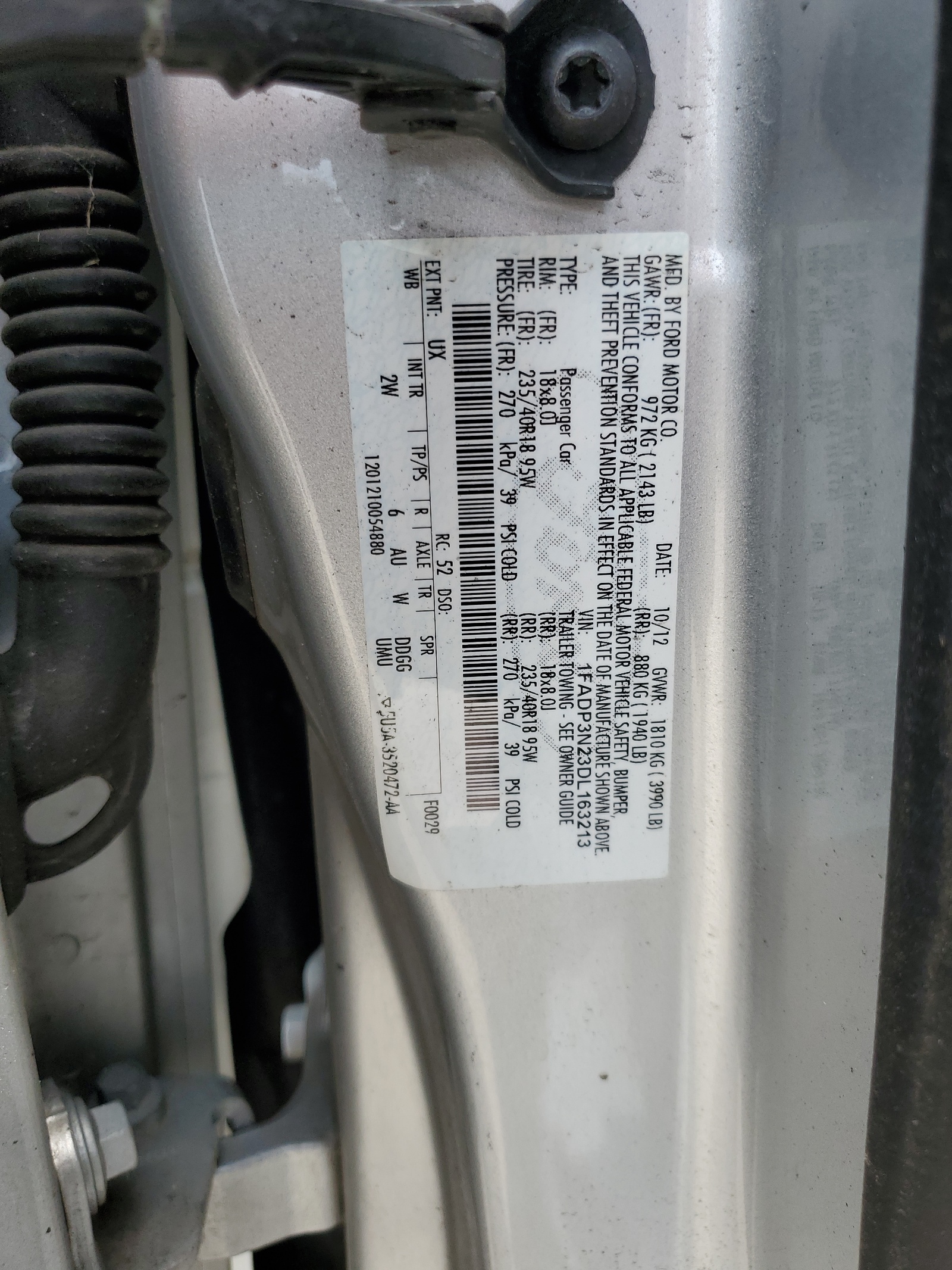 1FADP3N23DL163213 2013 Ford Focus Titanium