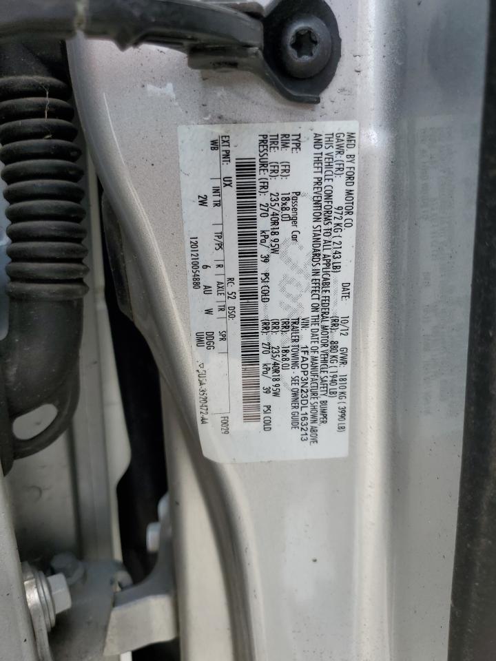 2013 Ford Focus Titanium VIN: 1FADP3N23DL163213 Lot: 53196484