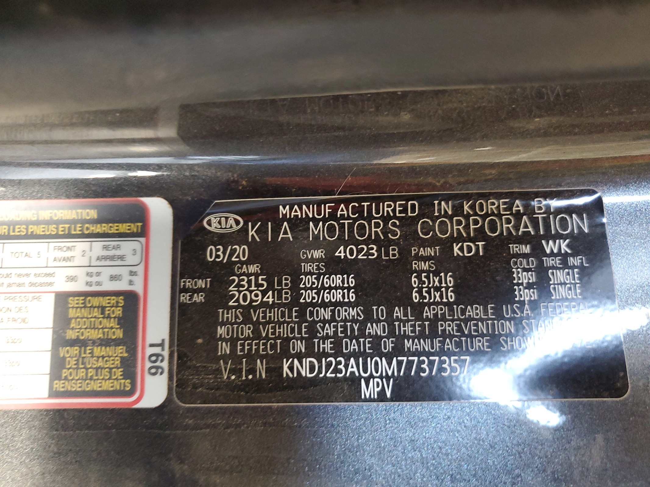 KNDJ23AU0M7737357 2021 Kia Soul Lx