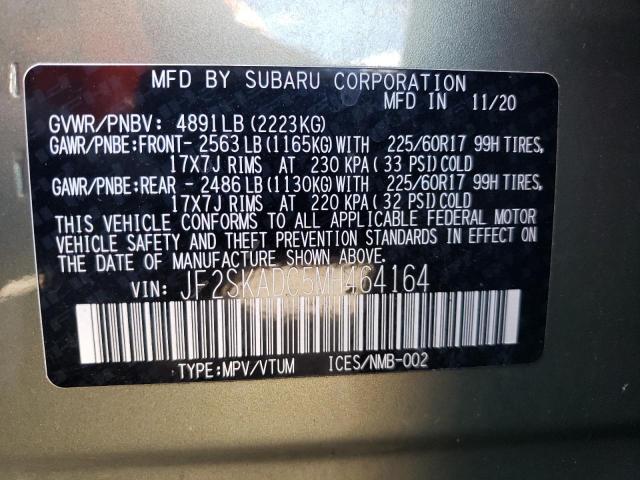 JF2SKADC5MH464164 | 2021 Subaru forester