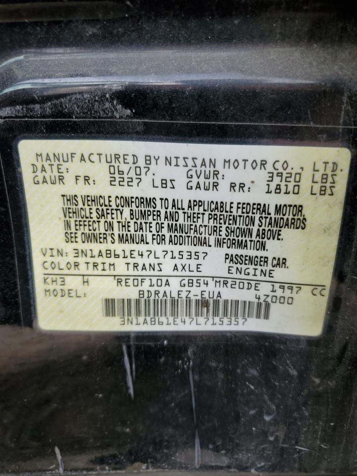 3N1AB61E47L715357 2007 Nissan Sentra 2.0