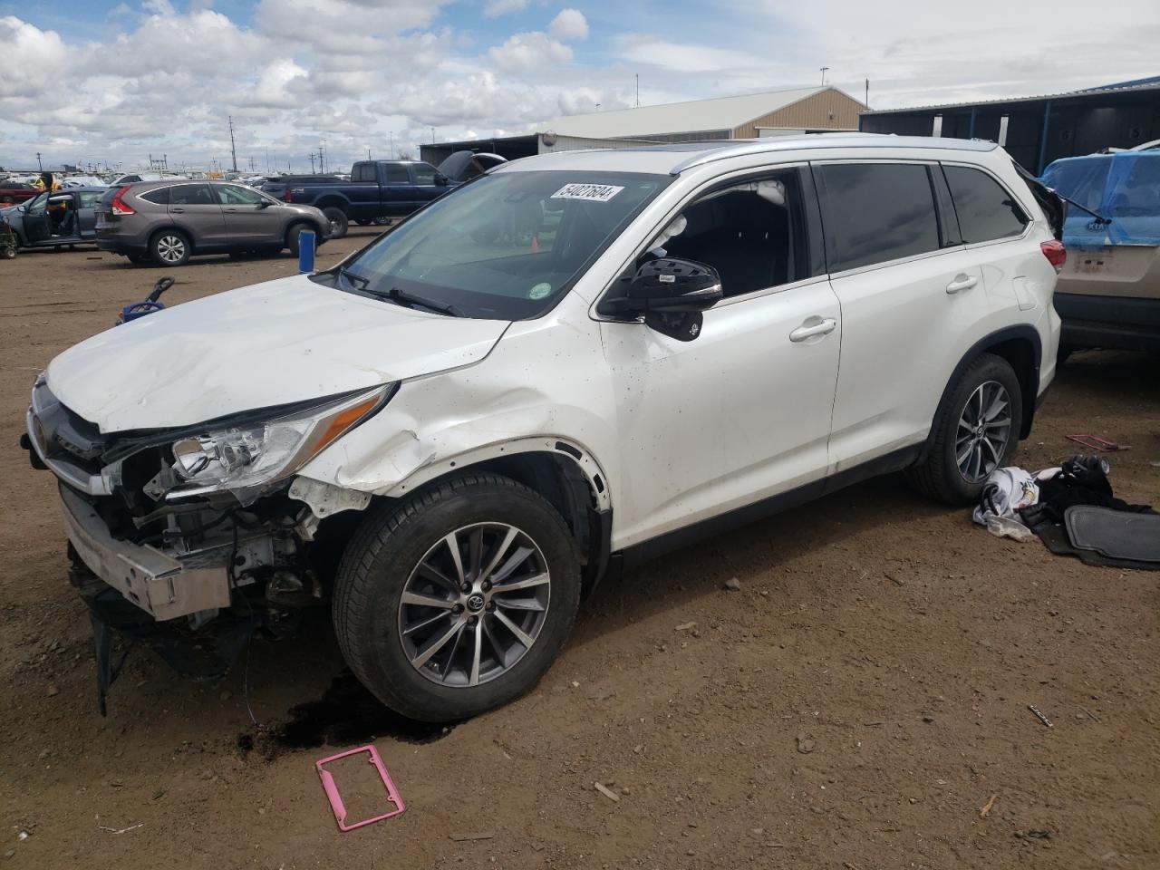 2019 Toyota Highlander Se VIN: 5TDJZRFH5KS942315 Lot: 54027604