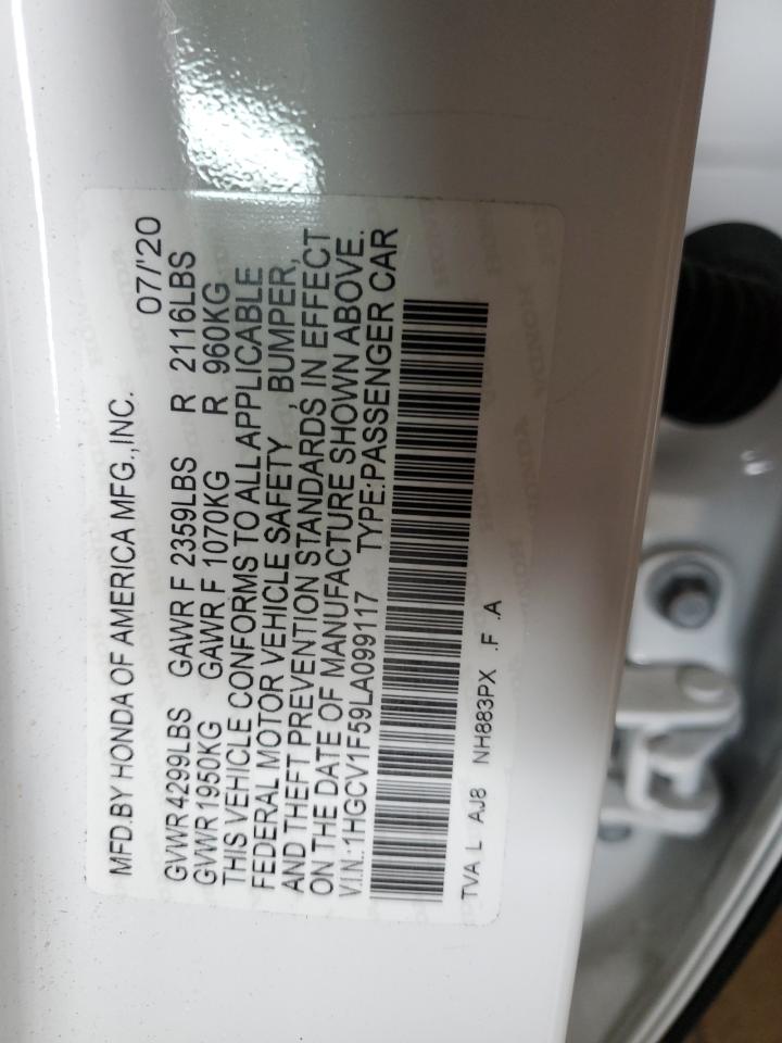 1HGCV1F59LA099117 2020 Honda Accord Exl