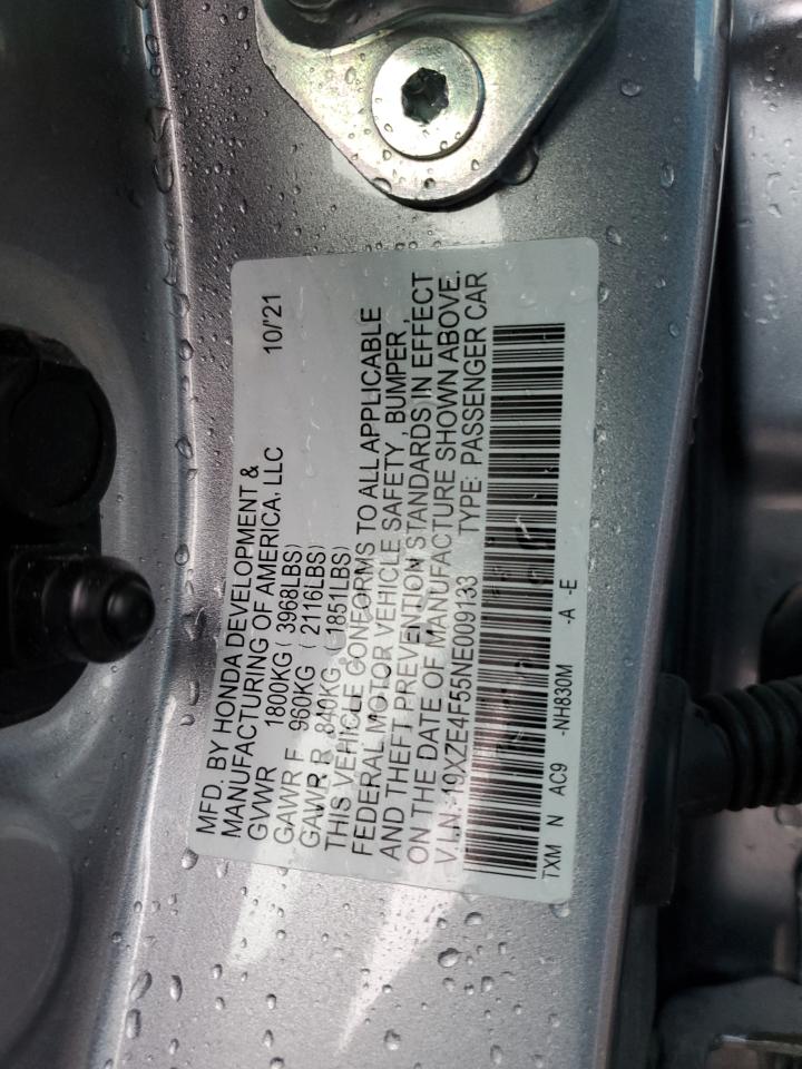 19XZE4F55NE009133 2022 Honda Insight Ex