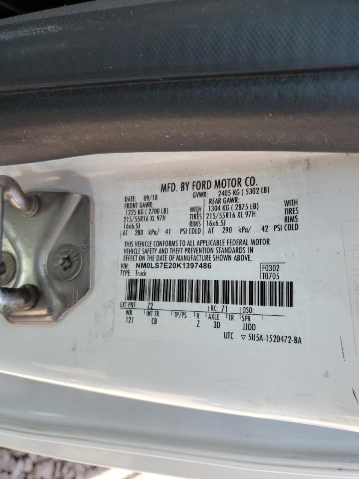 NM0LS7E20K1397486 2019 Ford Transit Connect Xl