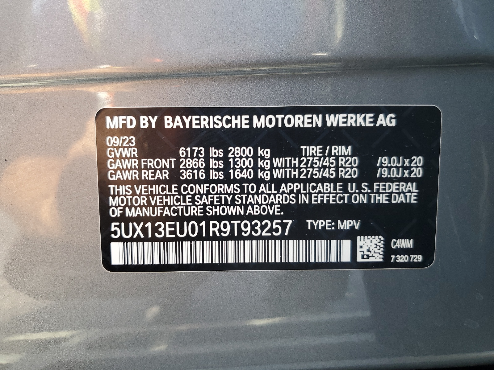 2024 BMW X5 Sdrive 40I vin: 5UX13EU01R9T93257