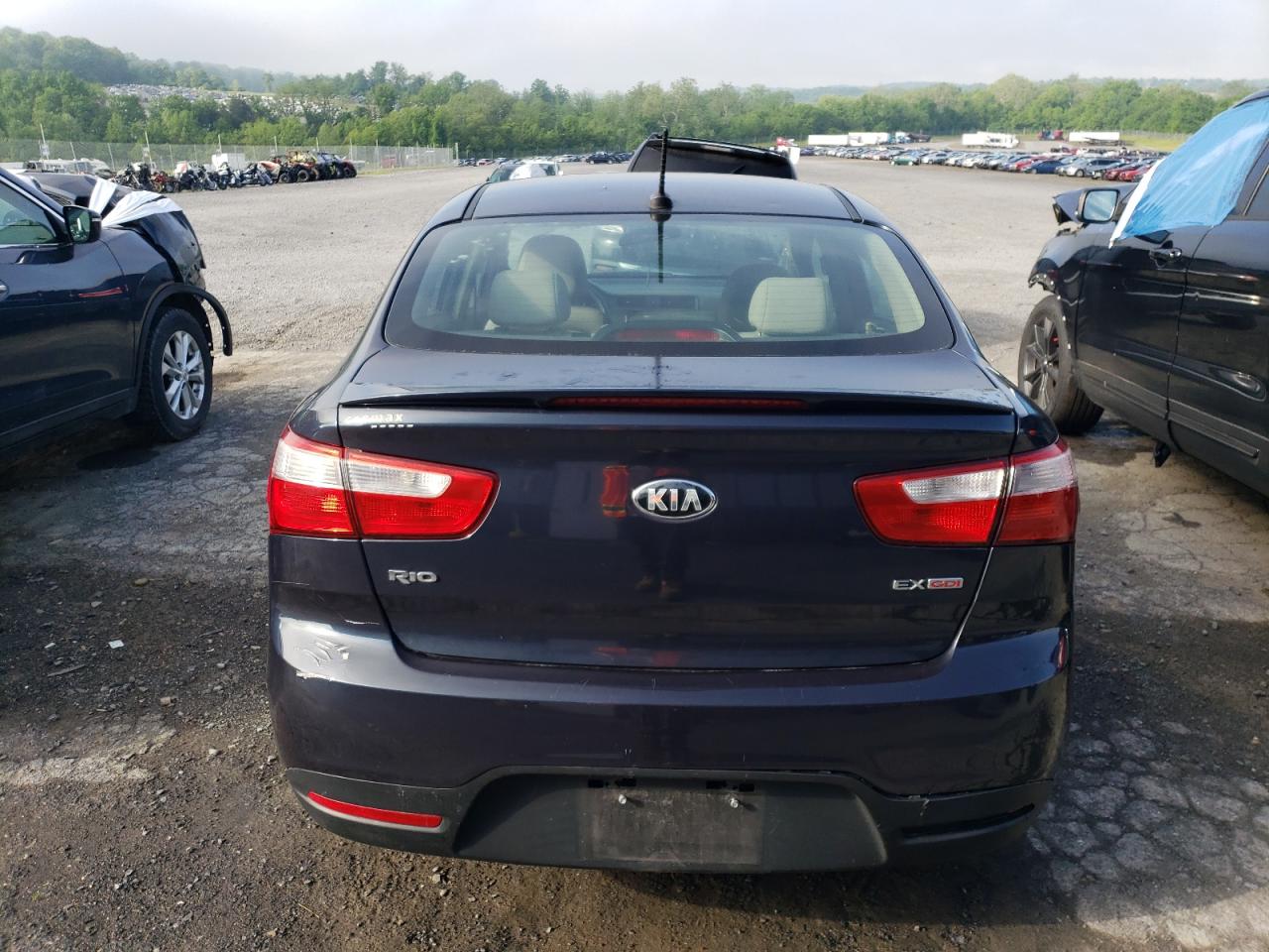 2014 Kia Rio Ex VIN: KNADN4A3XE6375298 Lot: 55134804