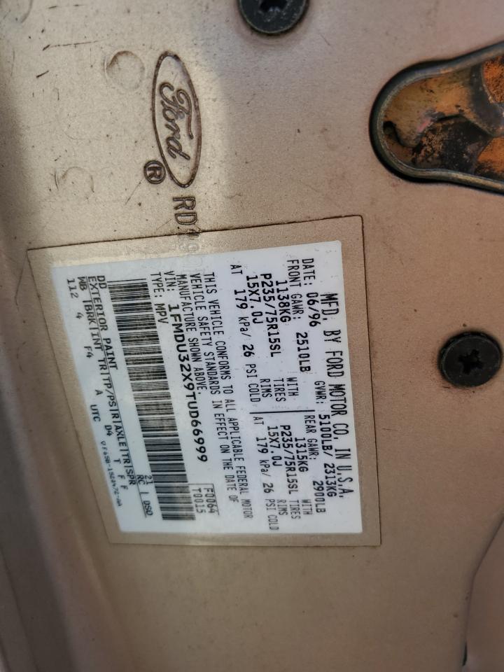 1996 Ford Explorer VIN: 1FMDU32X9TUD66999 Lot: 55616474