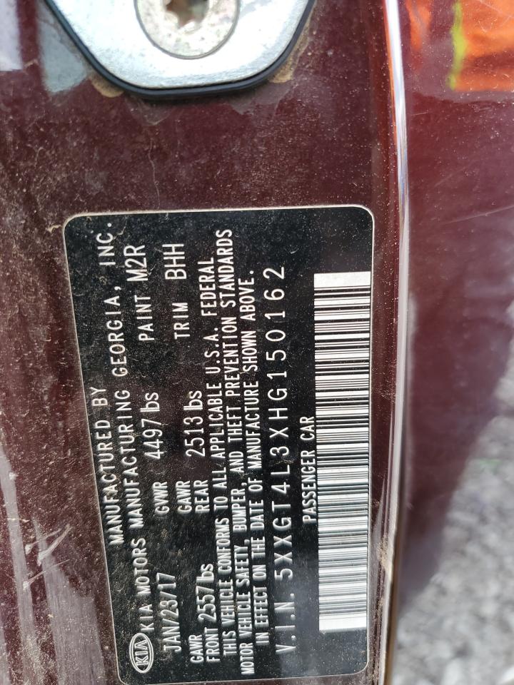 2017 Kia Optima Lx VIN: 5XXGT4L3XHG150162 Lot: 56989434