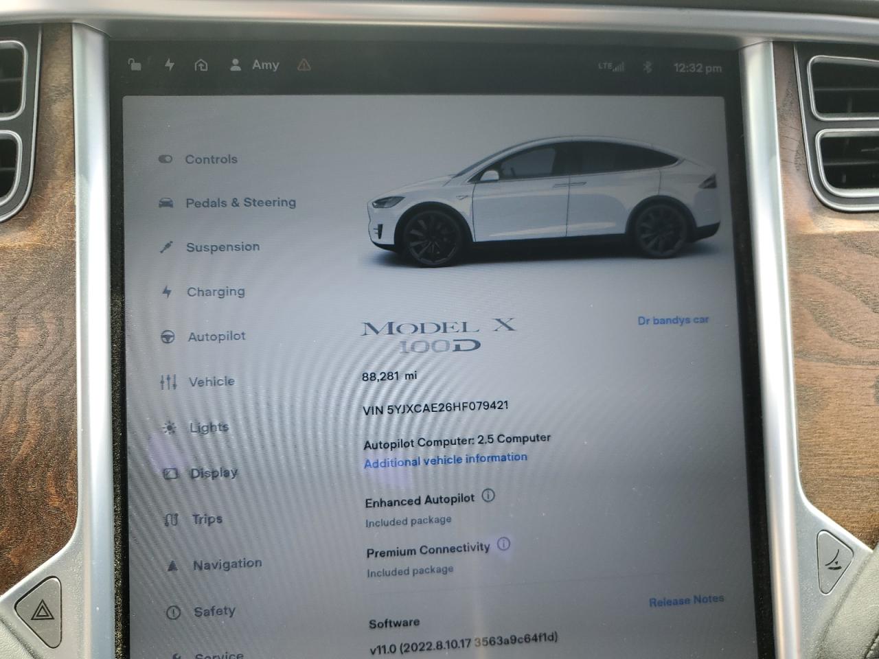 5YJXCAE26HF079421 2017 Tesla Model X