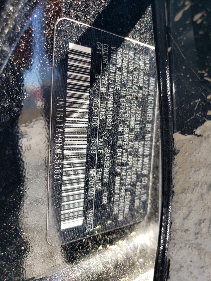 2022 Nissan Rogue Sport S VIN: JN1BJ1AV9NW580801 Lot: 53058364