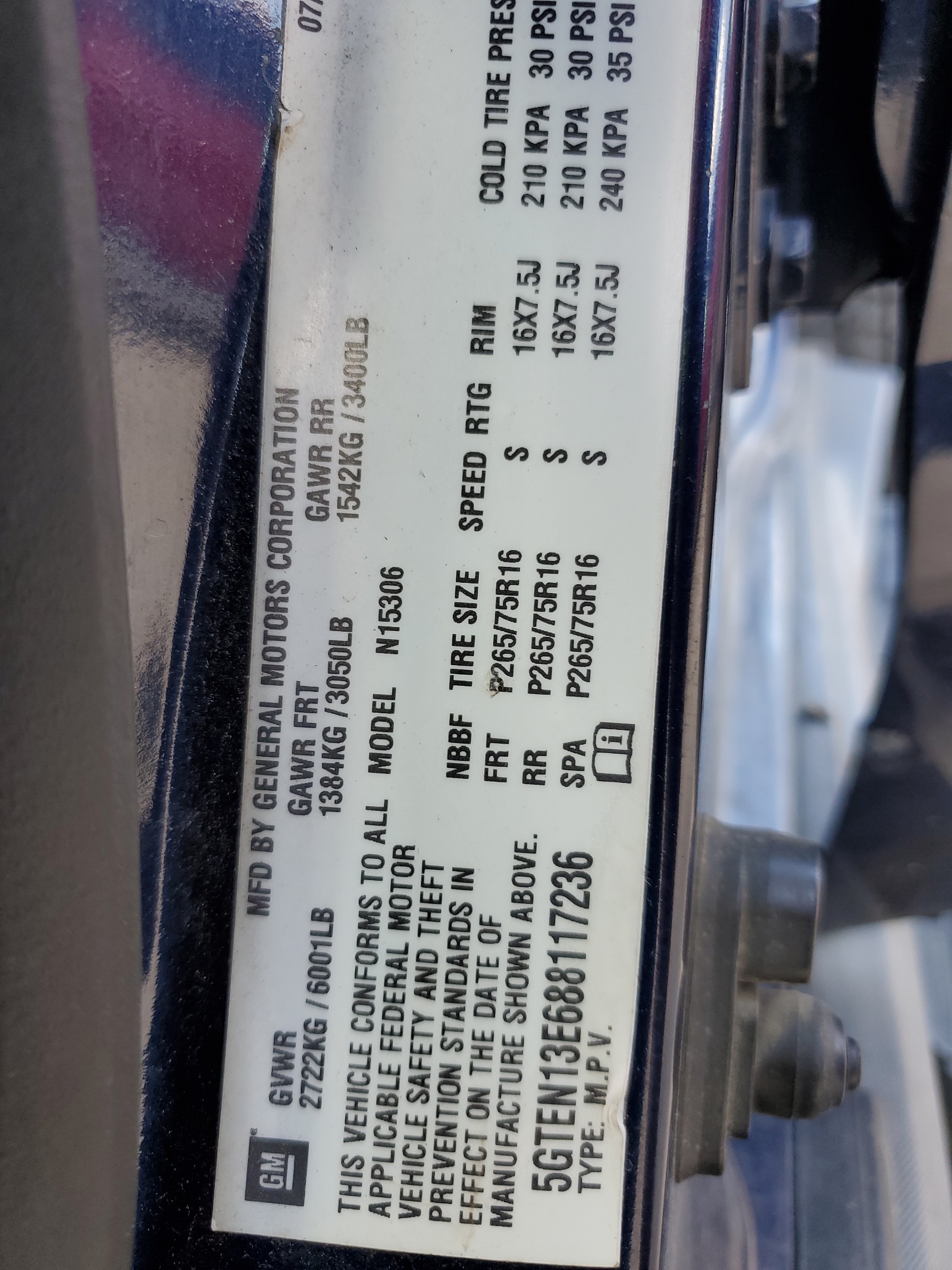 5GTEN13E688117236 2008 Hummer H3