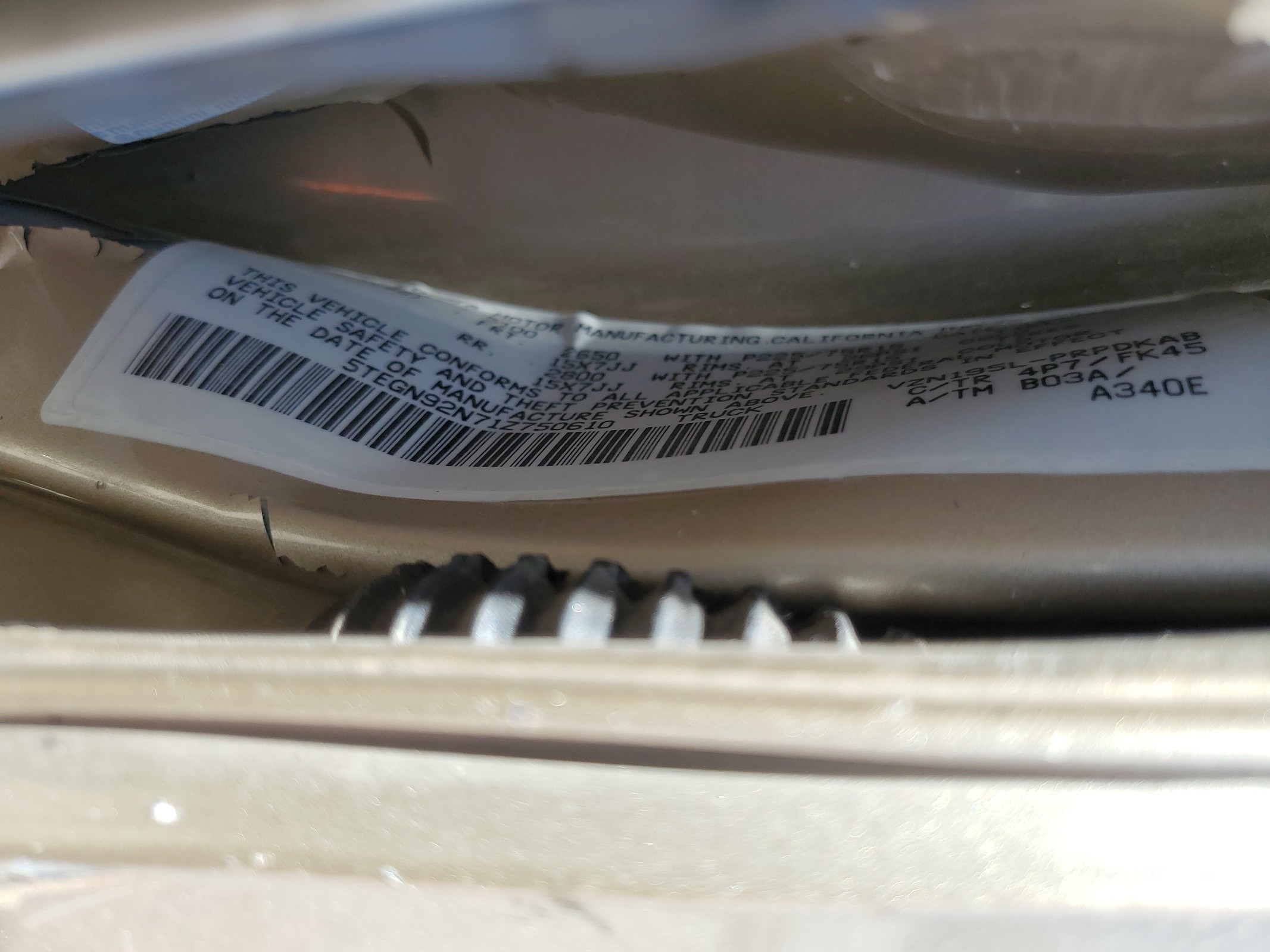 5TEGN92N71Z750610 2001 Toyota Tacoma Double Cab Prerunner