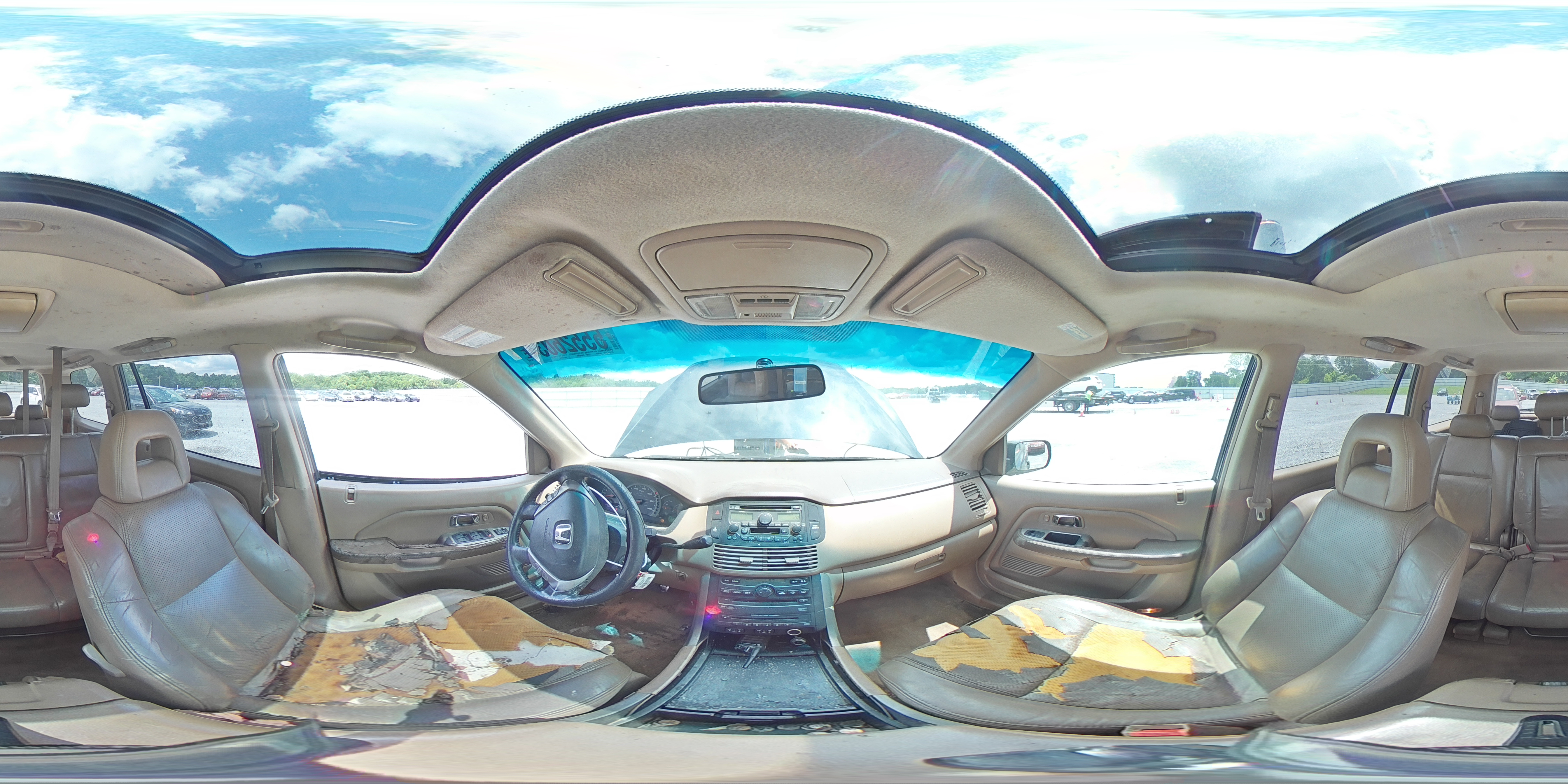 2005 Honda Pilot Exl VIN: 2HKYF18625H545630 Lot: 55526034