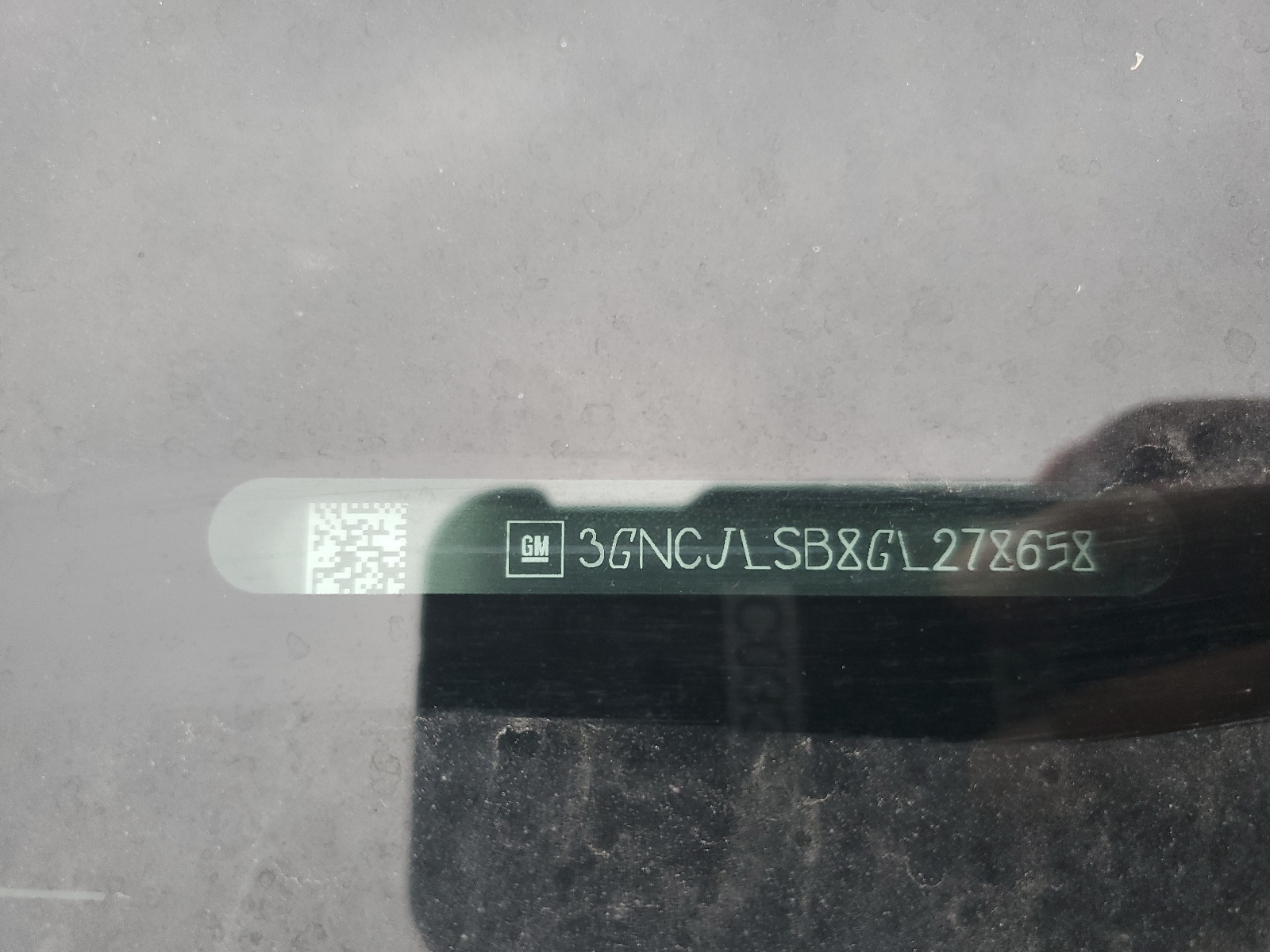 3GNCJLSB8GL278658 2016 Chevrolet Trax 1Lt